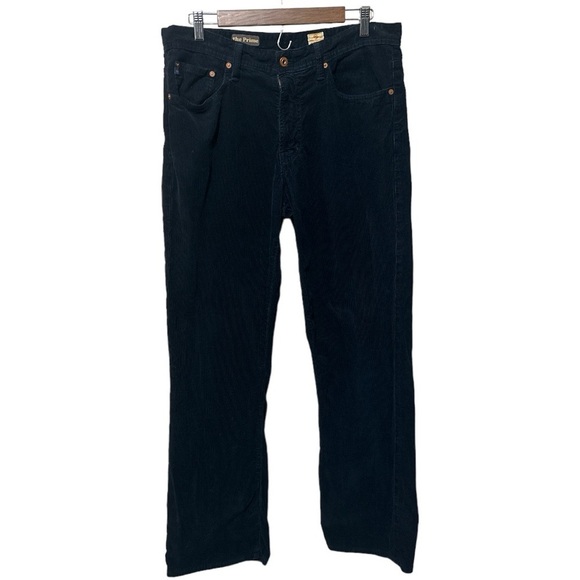 EUC - AG Adriano Goldschmied The Prime Coduroy Pants - black - size 34x32 - Picture 1 of 4